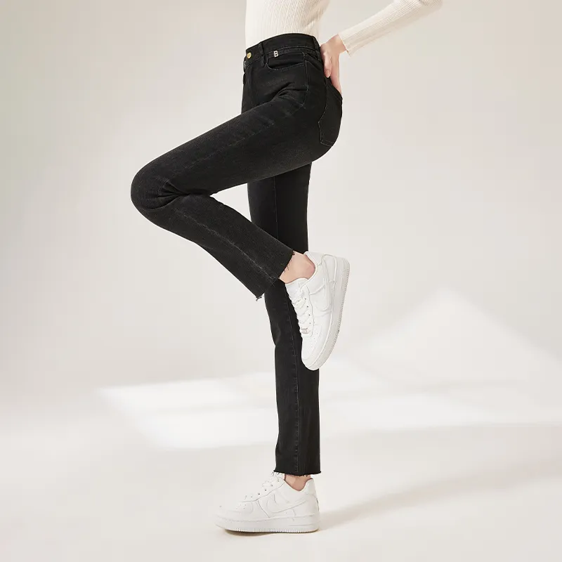 XIANGYING Jeans Women's Denim Blue-4