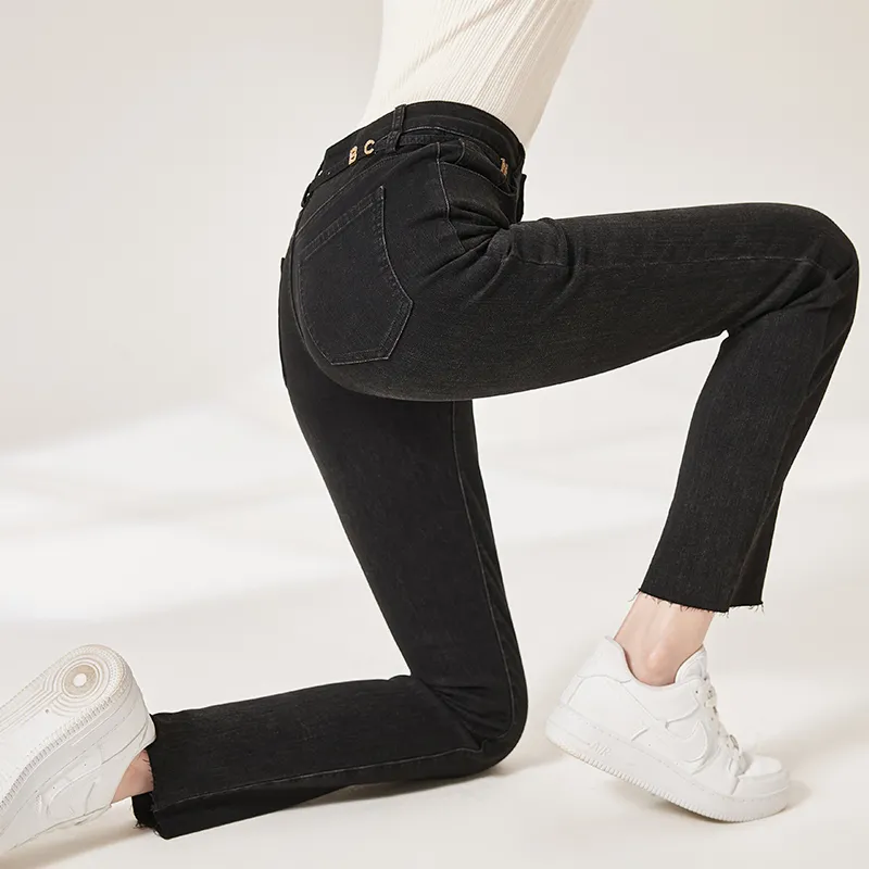XIANGYING Jeans Women's Denim Blue-3