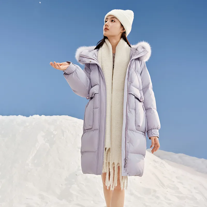XIANGYING Down Jacket Women's Purple-4