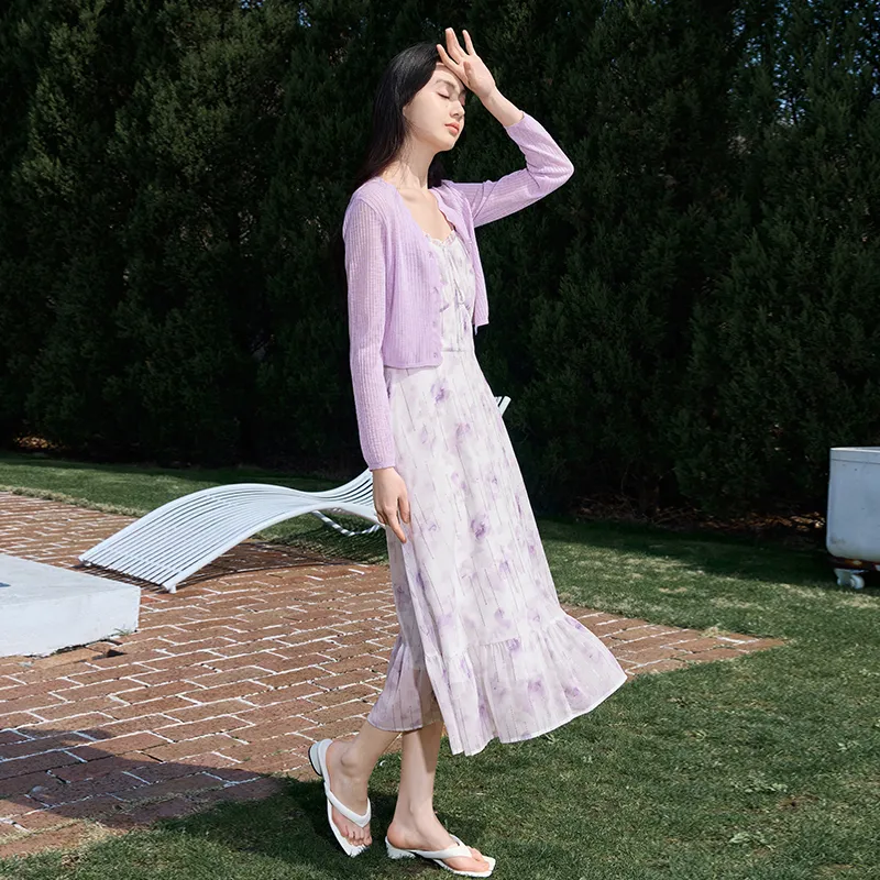 XIANGYING Knitwear Women's Purple-3