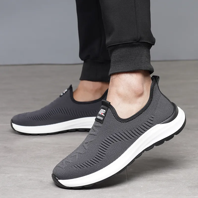 LAORENTOU Casual Shoes Men Low Top Black/Gray-13