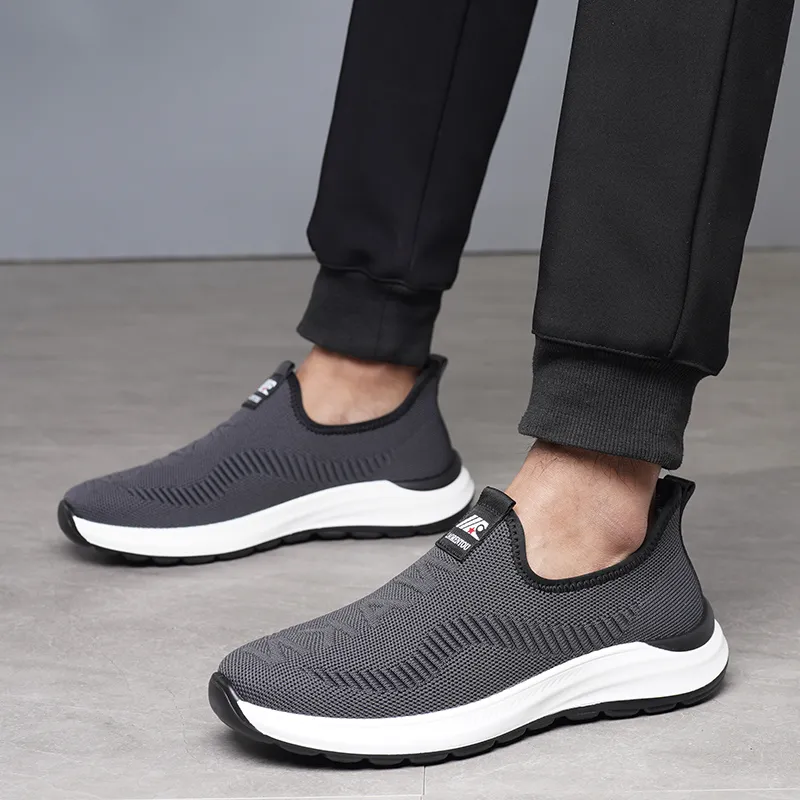 LAORENTOU Casual Shoes Men Low Top Black/Gray-11