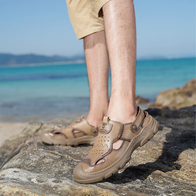 LAORENTOU River Trekking Shoes Men Black-13