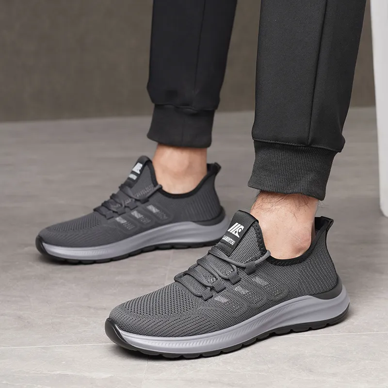 LAORENTOU Casual Shoes Men Low Top Gray-10