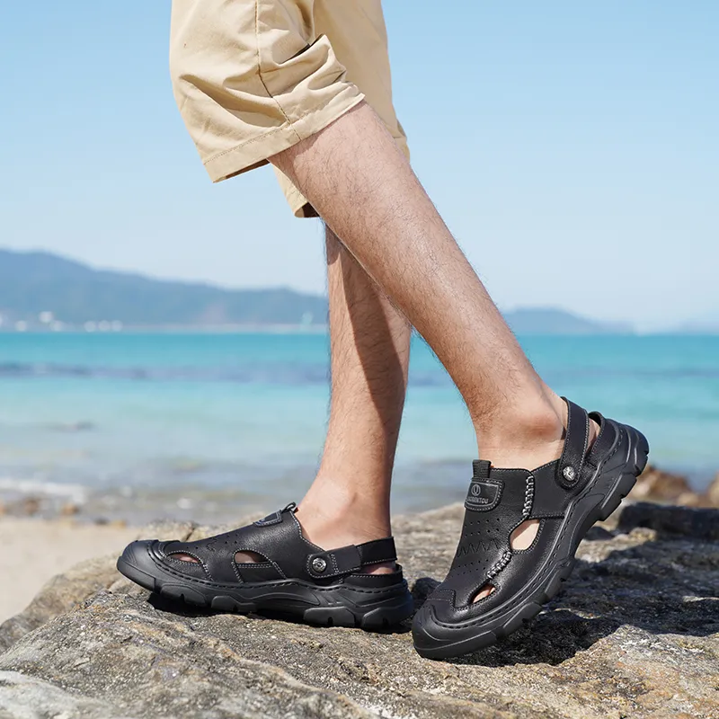 LAORENTOU River Trekking Shoes Men Black-6