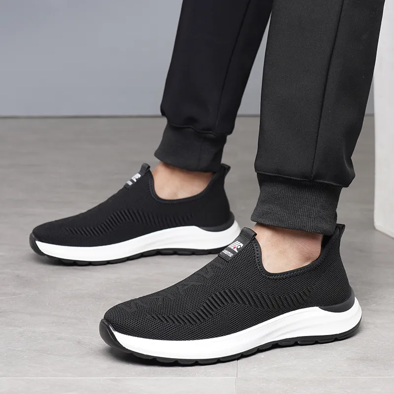 LAORENTOU Casual Shoes Men Low Top Black/Gray-6