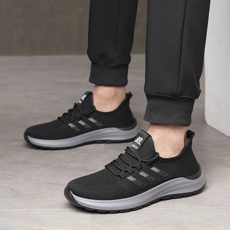 LAORENTOU Casual Shoes Men Low Top Gray-5