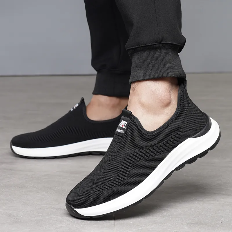 LAORENTOU Casual Shoes Men Low Top Black/Gray-4