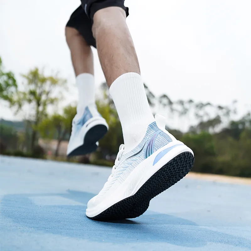 LAORENTOU Running Shoes Men Low Top Black/White-8