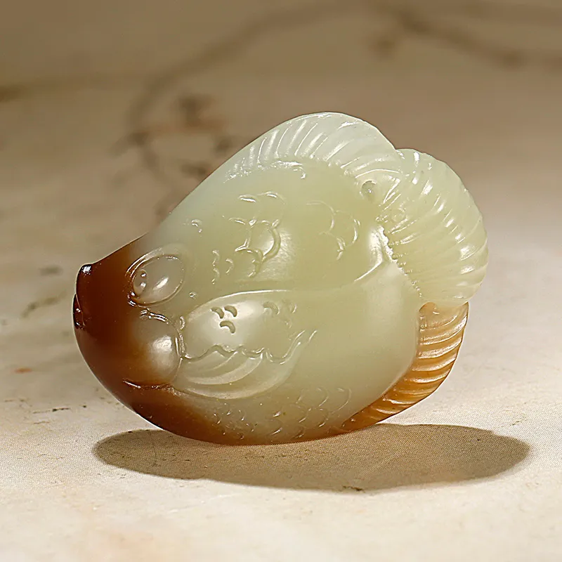 Treasure Pendants White Jade/Pale Greenish White Jade Unisex-2