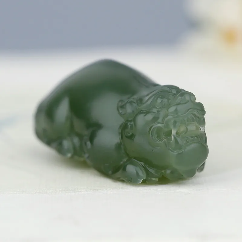 Treasure Pendants Green Jade Unisex-5
