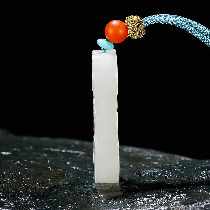 Treasure Necklaces White Jade Unisex-3