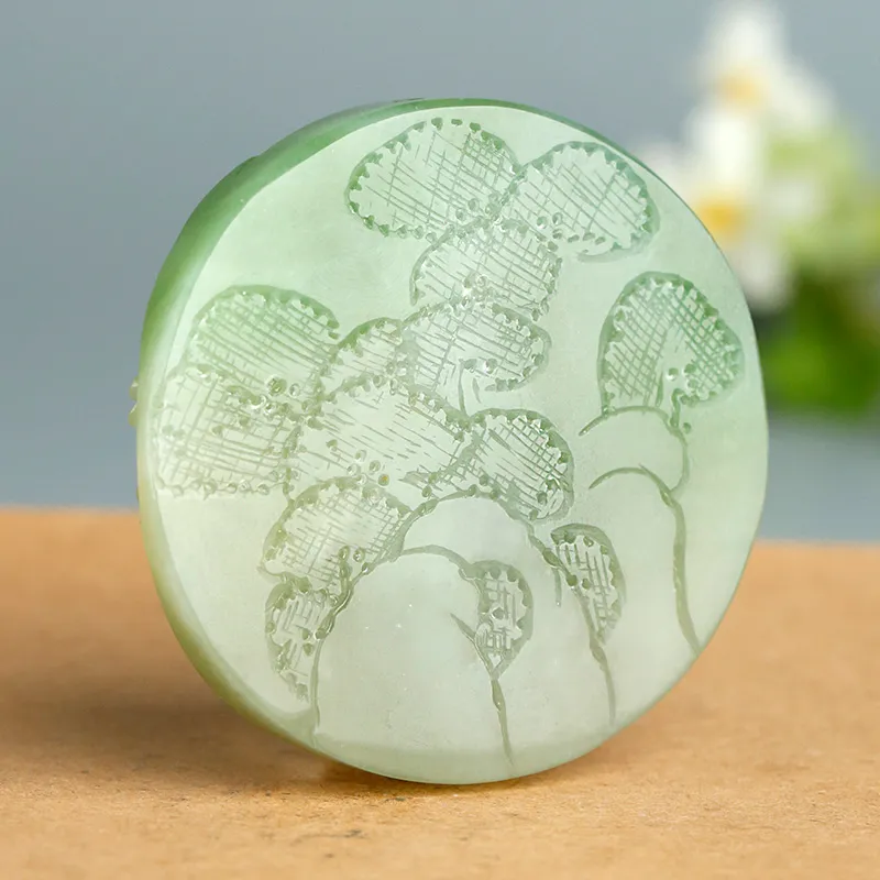 Treasure Pendants Green Jadeite Unisex-2