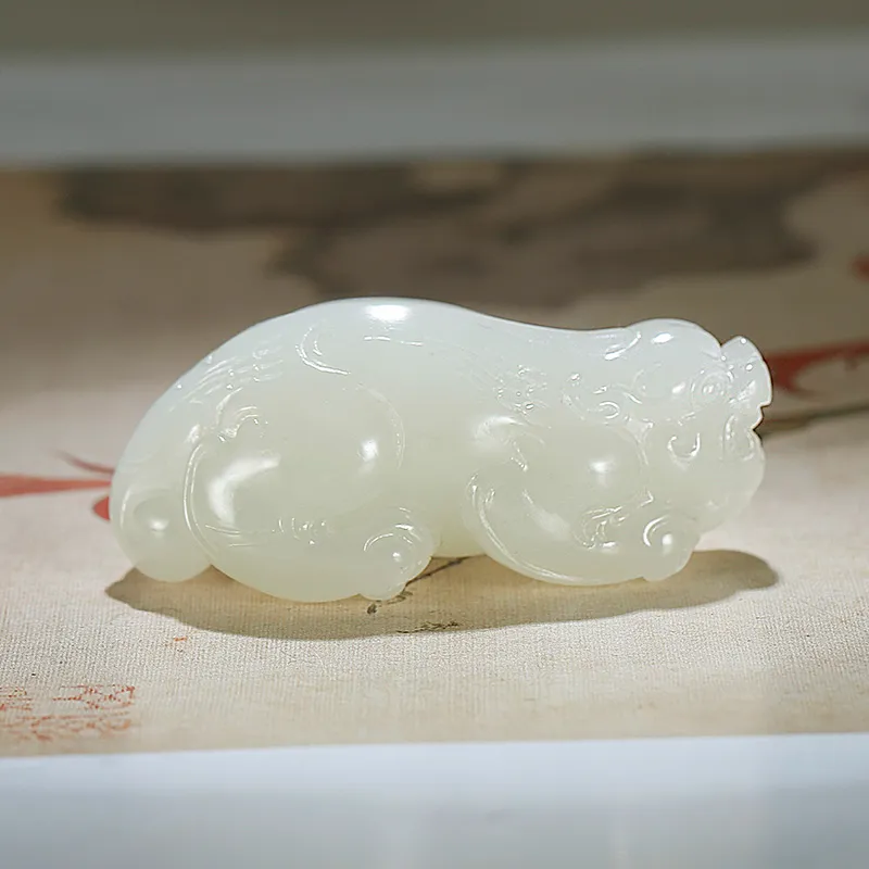 Treasure Pendants White Jade Unisex-1