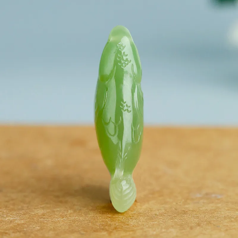 Treasure Pendants Green Jade Unisex-5