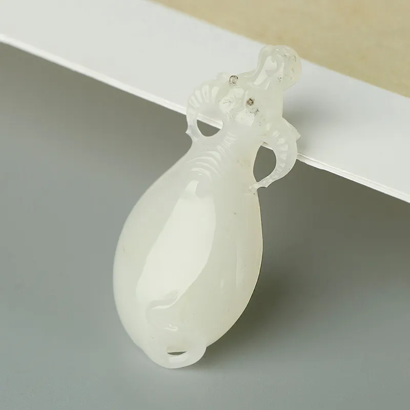 Treasure Dushan Jade Carving Piece Unisex-6