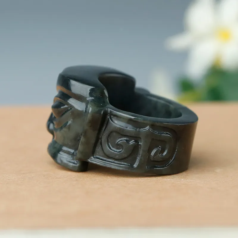 Treasure Rings Blue And White Men's-4