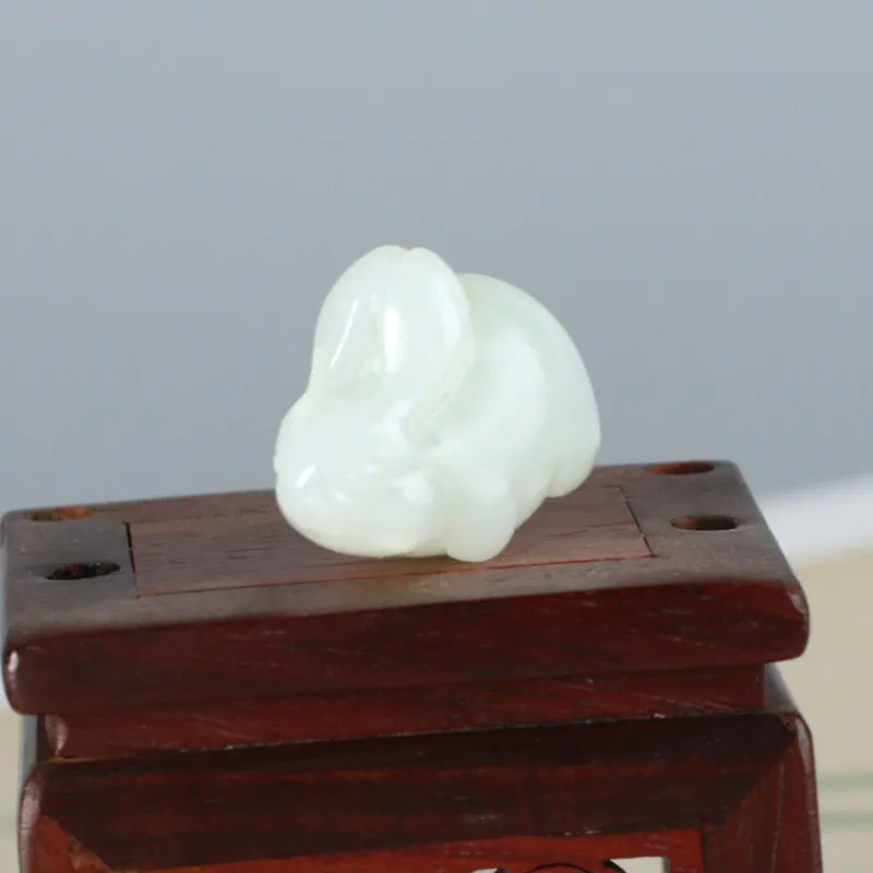 Treasure Pendants Pale Greenish White Jade Unisex-4