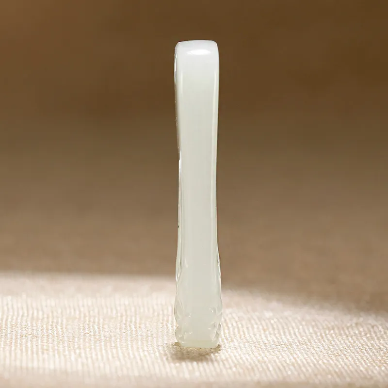 Treasure Pendants White Jade/Pale Greenish White Jade Unisex-5