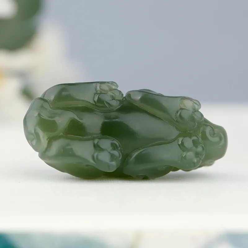 Treasure Pendants Green Jade Unisex-6