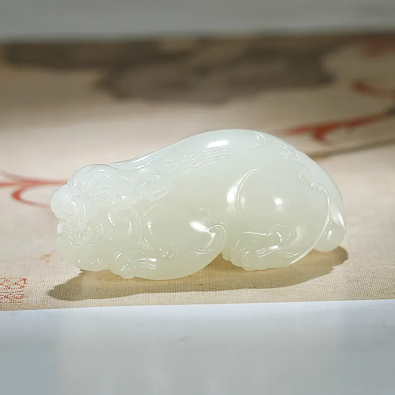 Treasure Pendants White Jade Unisex-2