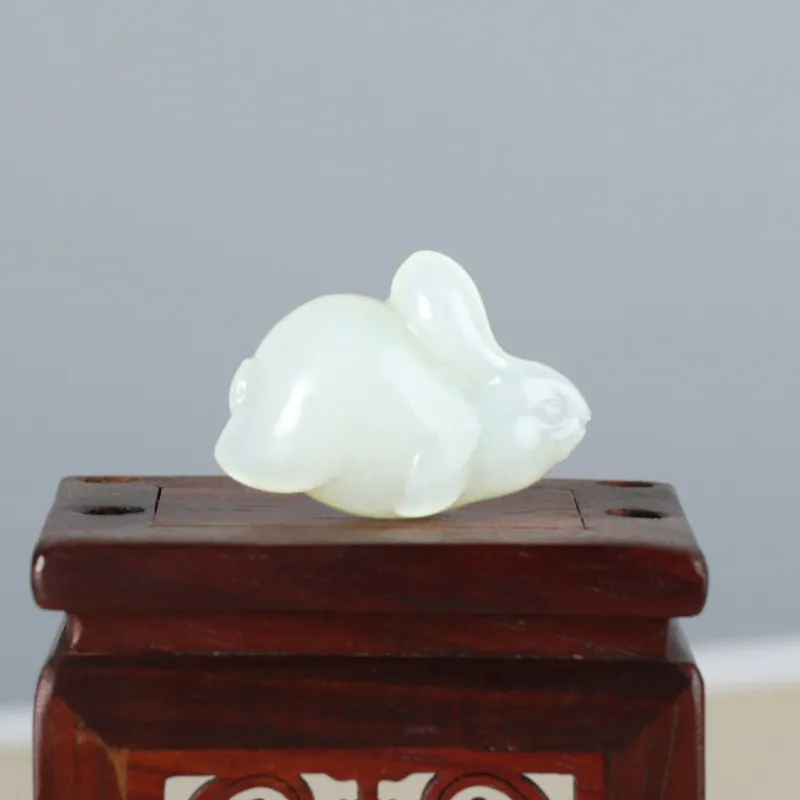 Treasure Pendants Pale Greenish White Jade Unisex-2