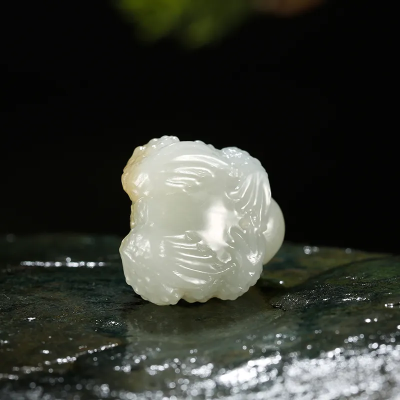 Treasure Pendants White Jade/Pale Greenish White Jade Women's-5