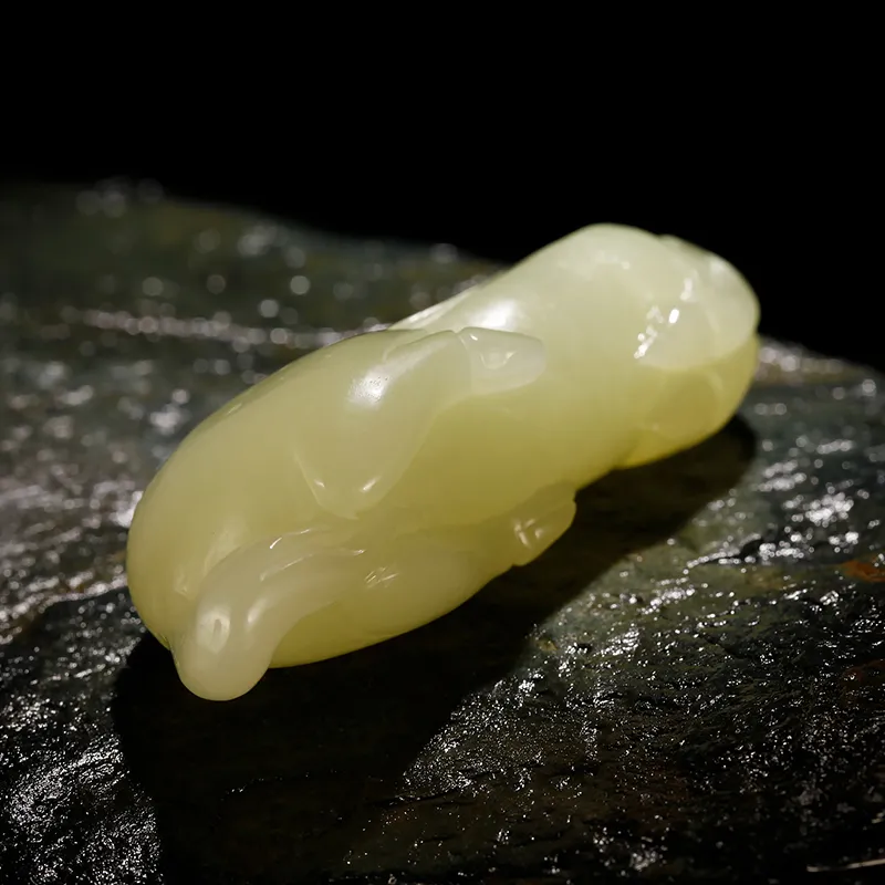 Treasure Pendants Yellow Jade Unisex-5