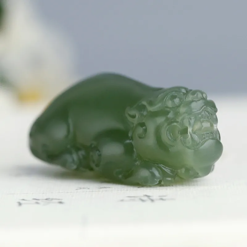 Treasure Pendants Green Jade Unisex-2