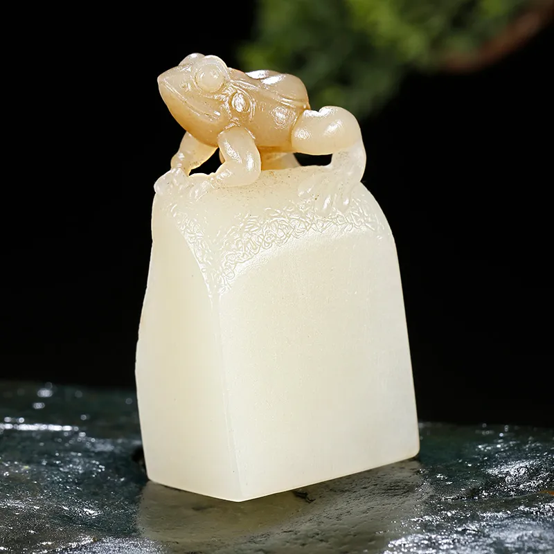 Treasure Pendants White Jade/Pale Greenish White Jade Unisex-2