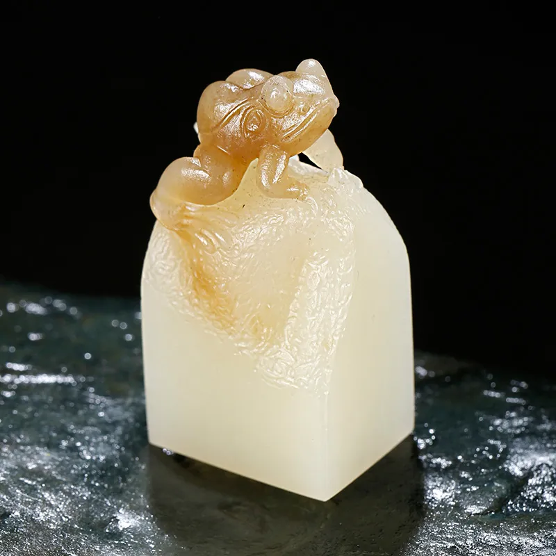 Treasure Pendants White Jade/Pale Greenish White Jade Unisex-5