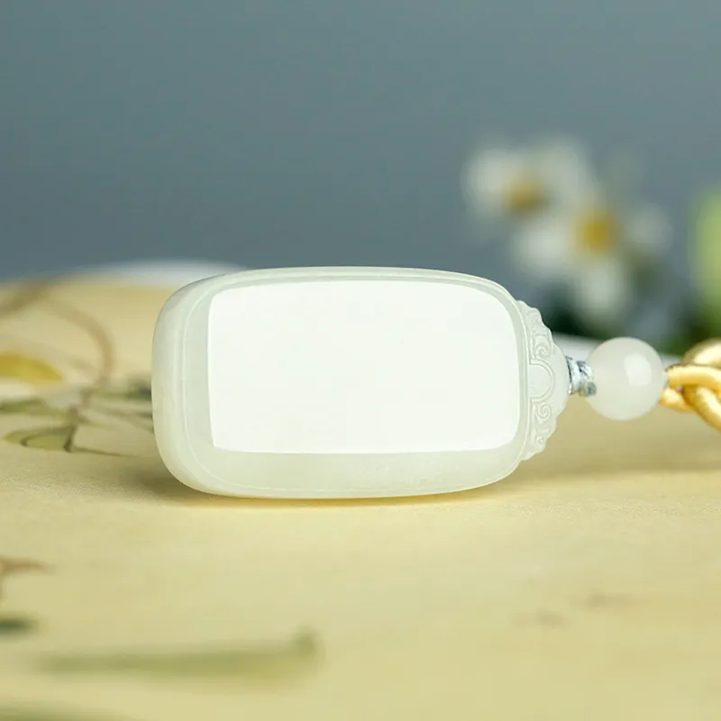 Treasure Necklaces White Jade Women's-5