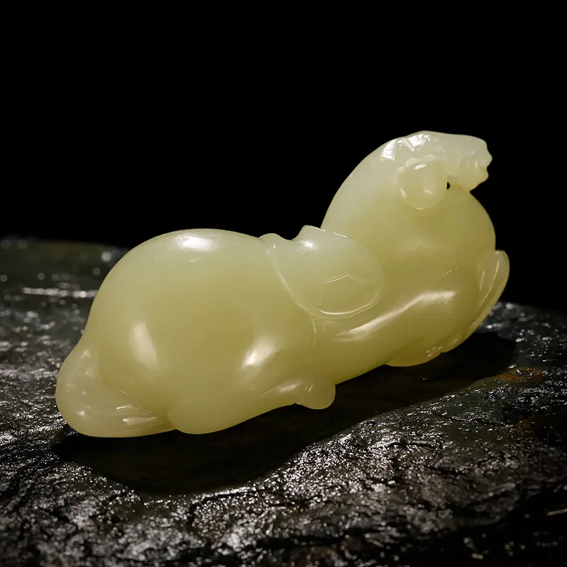 Treasure Pendants Yellow Jade Unisex-3