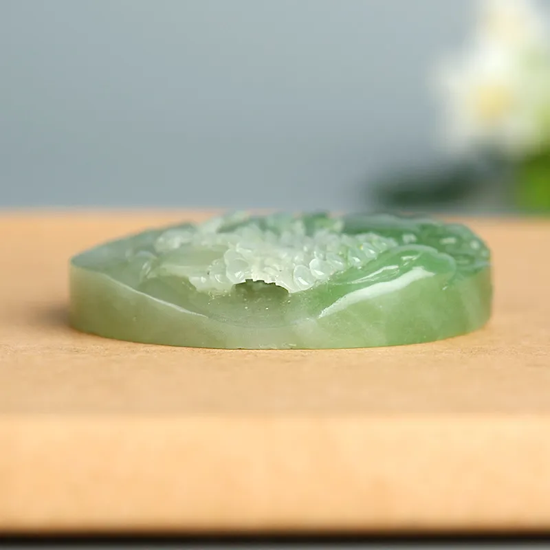 Treasure Pendants Green Jadeite Unisex-5
