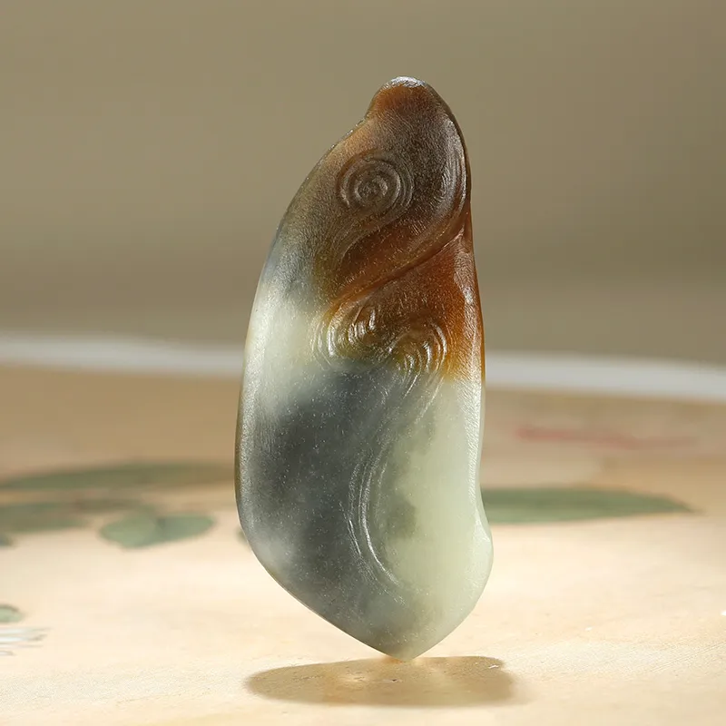 Treasure Pendants White Jade/Pale Greenish White Jade Unisex-2
