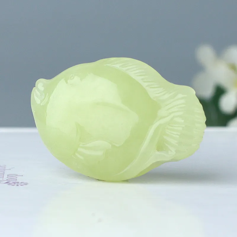 Treasure Pendants Yellow Jade Unisex-1