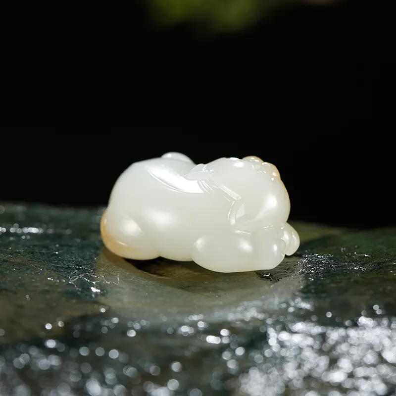 Treasure Pendants White Jade/Pale Greenish White Jade Women's-4
