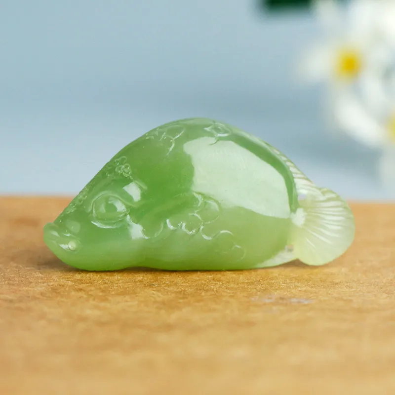 Treasure Pendants Green Jade Unisex-2