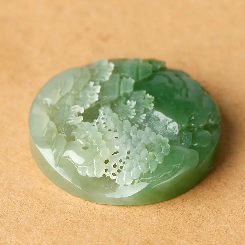 Treasure Pendants Green Jadeite Unisex-6
