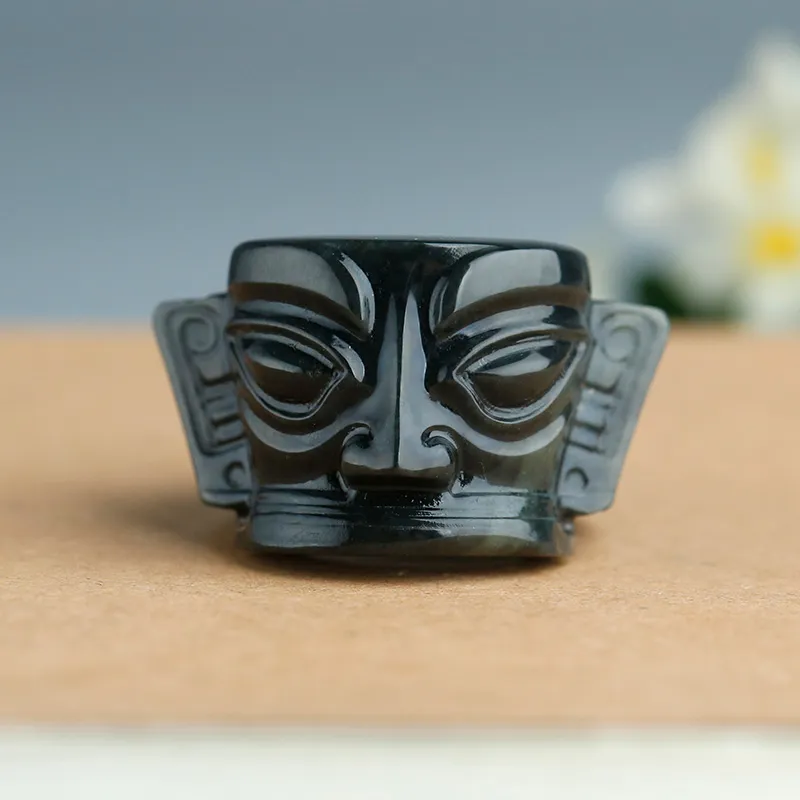 Treasure Rings Blue And White Men's-1