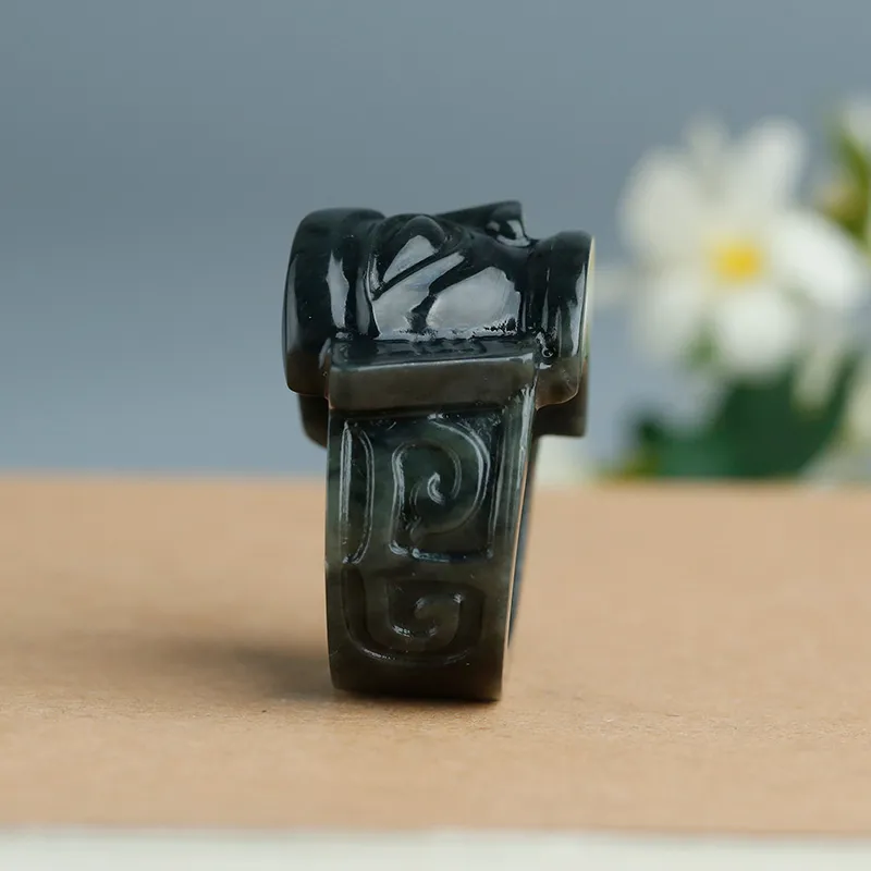 Treasure Rings Blue And White Men's-5