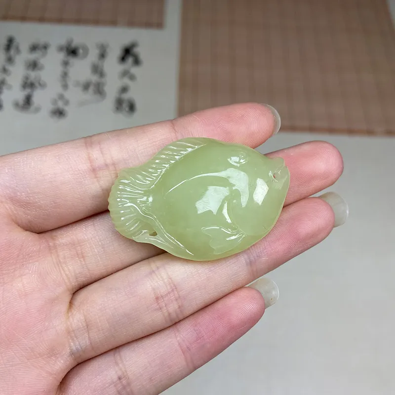 Treasure Pendants Yellow Jade Unisex-3