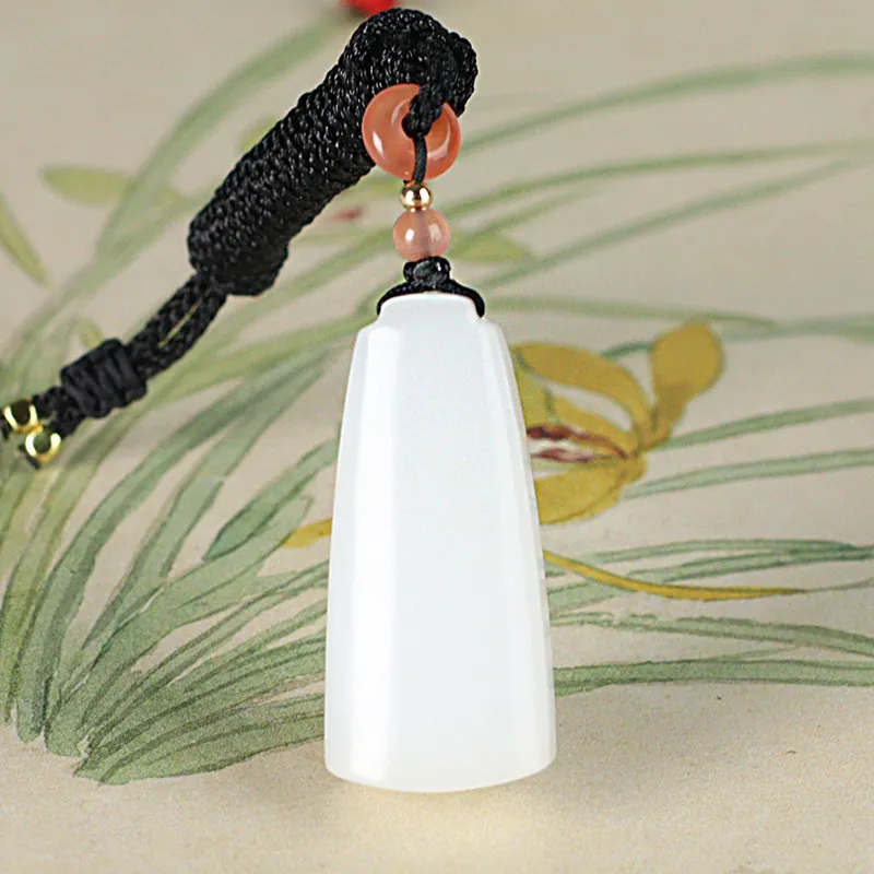 Treasure Necklaces White Jade Unisex-1