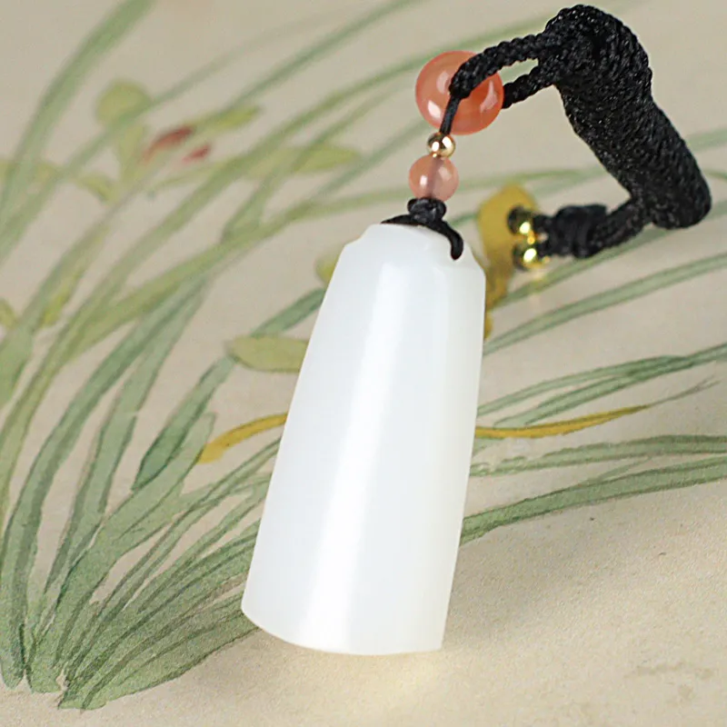 Treasure Necklaces White Jade Unisex-4