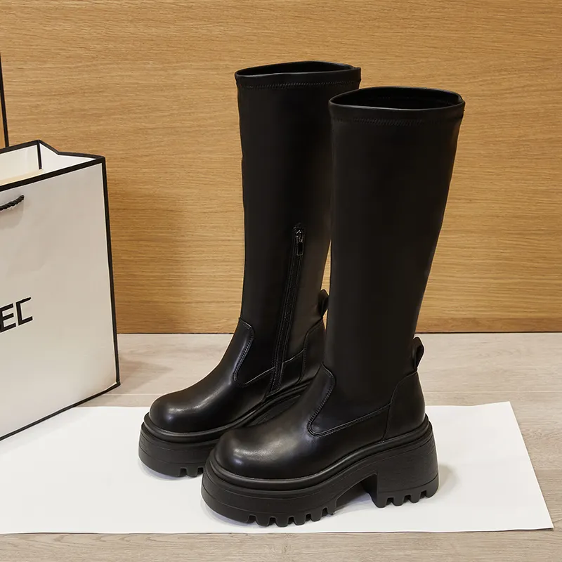 Obertine Knee high Boots 8CM Women's-11