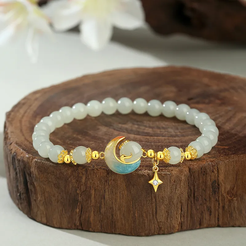 Strange Chalcedony Jade Bracelets Women's-1