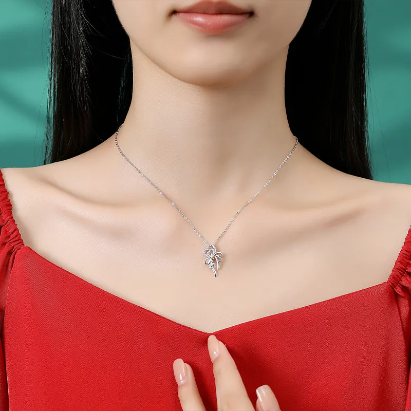 Strange S925 Silver Necklaces Women's-3