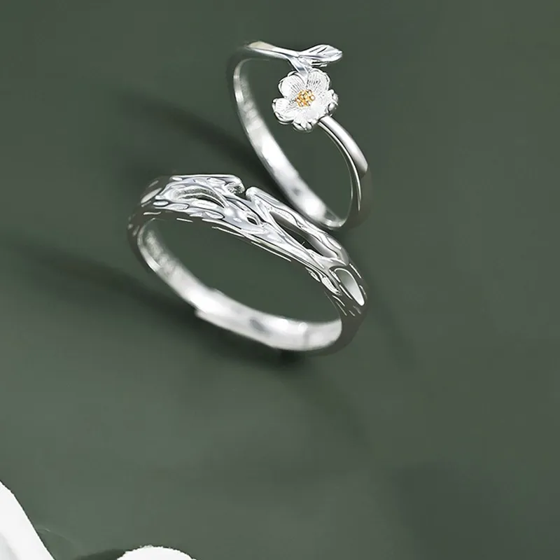 Strange S999 Fine Silver Rings Unisex-6