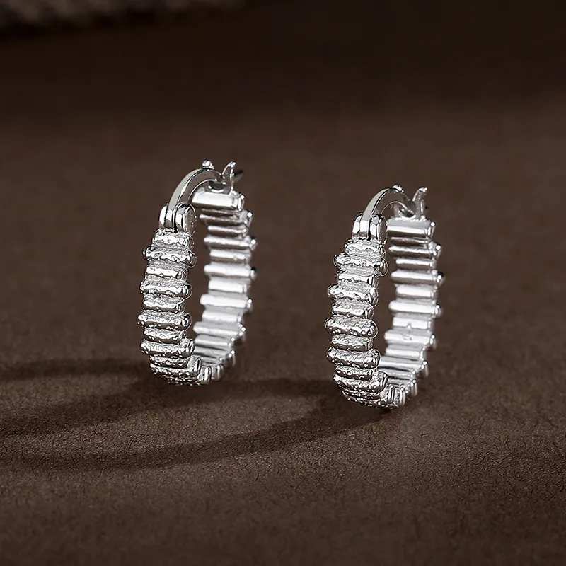 Strange S925 Silver Earrings Women's-1