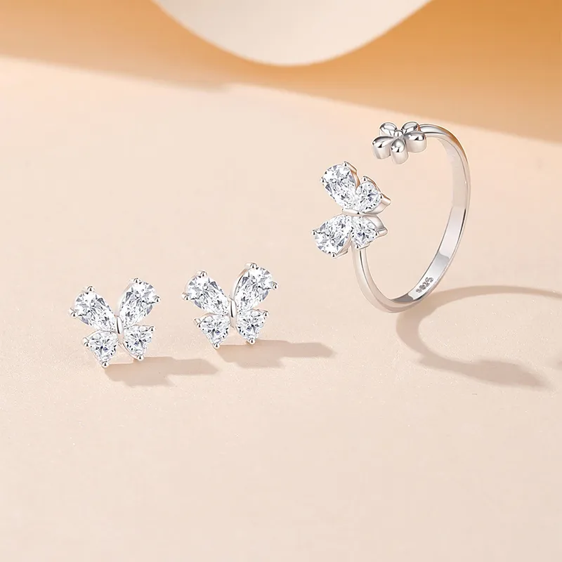Strange S925 Silver Stud Earrings Women's-2